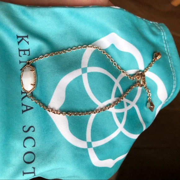 NEW Kendra Scott Elaina Rose Gold Bracelet White - Picture 6 of 6